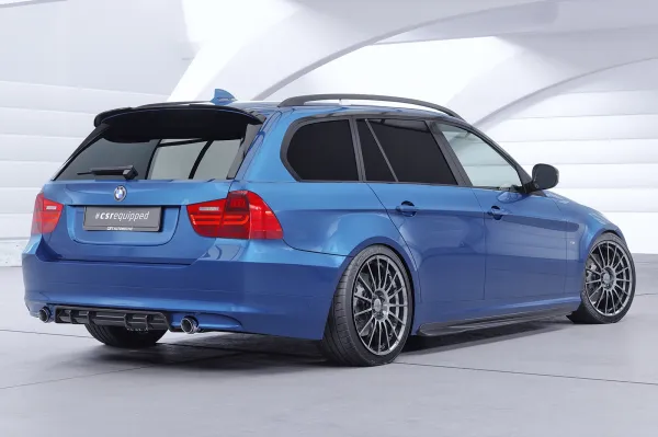 CSR Heckspoiler | Heckflügel mit ABE für BMW 3er E91 Touring HF216-G Glossy schwarz Hochglanz (keine Lackierung erforderlich)