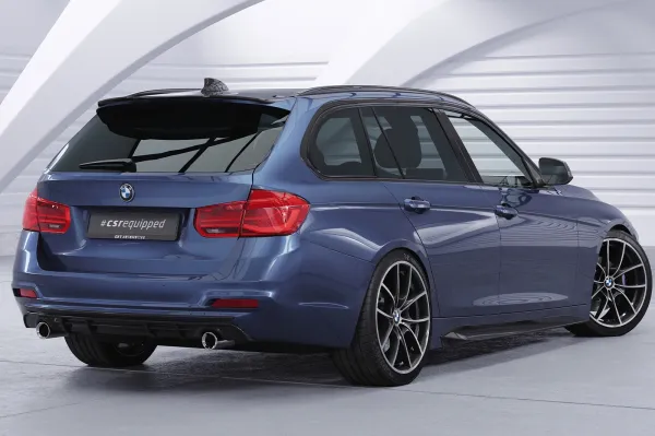 CSR Heckspoiler | Heckflügel mit ABE für BMW 3er F31 Touring HF736-S Strukturiert schwarz matt (keine Lackierung erforderlich)
