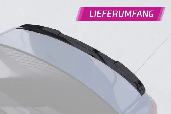 CSR Heckspoiler | Heckflügel mit ABE für BMW 5er / i5 G60 HF149-S schwarz matt strukturiert (keine Lackierung erforderlich)