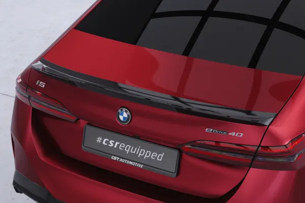 CSR Heckspoiler | Heckflügel mit ABE für BMW 5er / i5 G60 HF155-M Carbon Look matt strukturiert (keine Lackierung erforderlich)