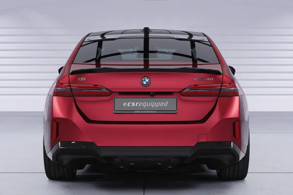 CSR Heckspoiler | Heckflügel mit ABE für BMW 5er / i5 G60 HF155-G Glossy schwarz Hochglanz (keine Lackierung erforderlich)