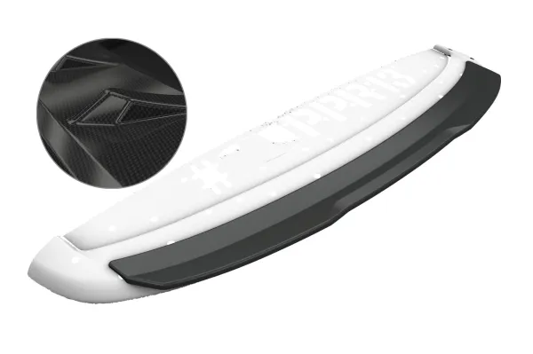 CSR Heckspoiler | Heckflügel mit ABE für Citroen DS3 Racing / SportChic HF768-C Carbon Look Hochglanz (keine Lackierung erforderlich)