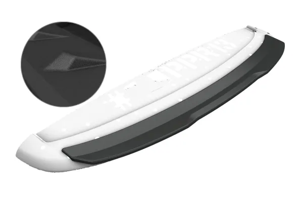 CSR Heckspoiler | Heckflügel mit ABE für Citroen DS3 Racing / SportChic HF768-S Strukturiert schwarz matt (keine Lackierung erforderlich)