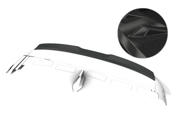 CSR Heckspoiler | Heckflügel mit ABE für Dacia Sandero Stepway / Sandero 3 (DJF) HF291-C Carbon Look Hochglanz (keine Lackierung erforderlich)