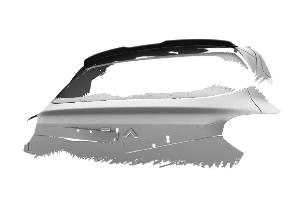 CSR Heckspoiler | Heckflügel mit ABE für Dacia Sandero Stepway / Sandero 3 (DJF) HF291-S Strukturiert schwarz matt (keine Lackierung erforderlich)