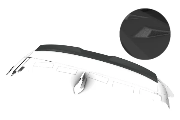 CSR Heckspoiler | Heckflügel mit ABE für Dacia Sandero Stepway / Sandero 3 (DJF) HF291-S Strukturiert schwarz matt (keine Lackierung erforderlich)