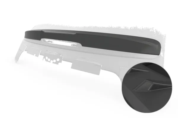 CSR Heckspoiler | Heckflügel mit ABE für Fiat 500 Cabrio HF990-L schwarz matt (Lackierung erforderlich)