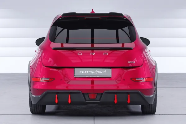 CSR Heckspoiler | Heckflügel mit ABE für GWM Ora Funky Cat / Haomao GT HF135-S Strukturiert schwarz matt (keine Lackierung erforderlich)