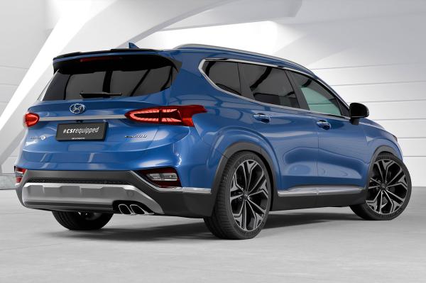 CSR Heckspoiler | Heckflügel mit ABE für Hyundai Santa Fe (Typ TM) HF287-S Strukturiert schwarz matt (keine Lackierung erforderlich)