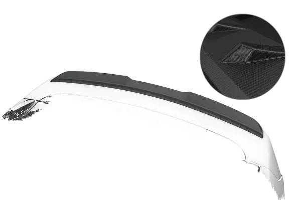CSR Heckspoiler | Heckflügel mit ABE für Hyundai Santa Fe (Typ TM) HF287-M Carbon Look matt strukturiert (keine Lackierung erforderlich)