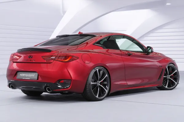 CSR Heckspoiler | Heckflügel mit ABE für Infiniti Q60 HF036-M Carbon Look matt strukturiert (keine Lackierung erforderlich)