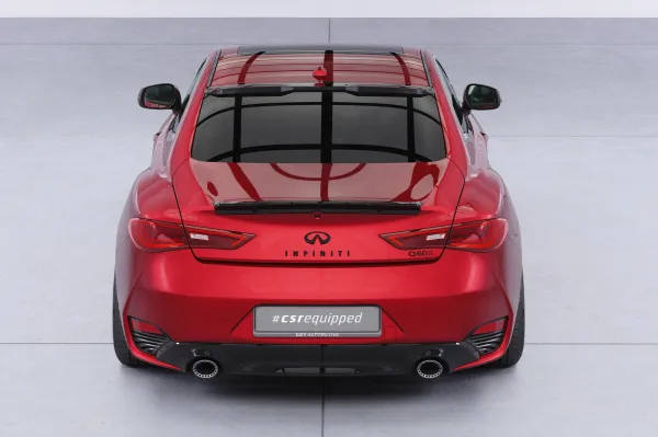 CSR Heckspoiler | Heckflügel mit ABE für Infiniti Q60 HF036-C Carbon Look glänzend (keine Lackierung erforderlich)