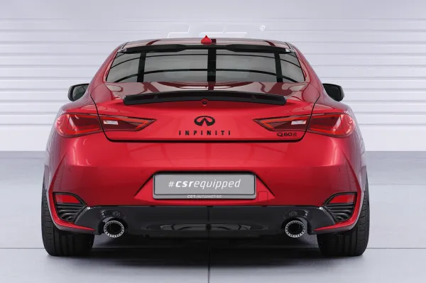CSR Heckspoiler | Heckflügel mit ABE für Infiniti Q60 HF036-M Carbon Look matt strukturiert (keine Lackierung erforderlich)