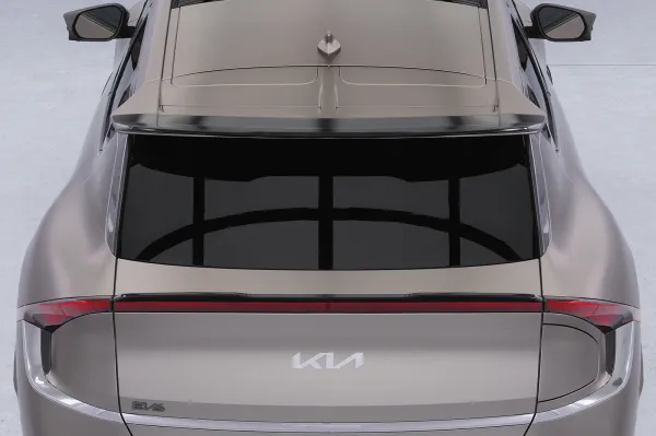 CSR Heckspoiler | Heckflügel mit ABE für Kia EV6 HF088-S Strukturiert schwarz matt (keine Lackierung erforderlich)