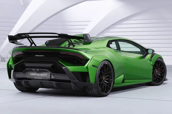 CSR Heckspoiler | Heckflügel mit ABE für Lamborghini Huracan HF202-L schwarz matt (Lackierung erforderlich)