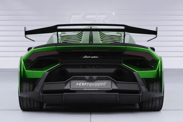 CSR Heckspoiler | Heckflügel mit ABE für Lamborghini Huracan HF202-S schwarz matt strukturiert (keine Lackierung erforderlich)