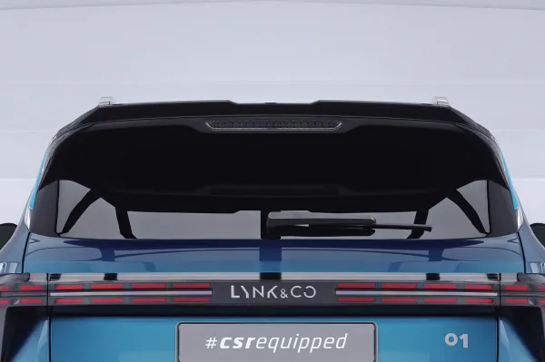 CSR Heckspoiler | Heckflügel mit ABE für Lynk & Co 01 HF065-S Strukturiert schwarz matt (keine Lackierung erforderlich)