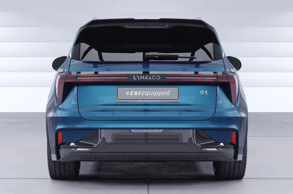 CSR Heckspoiler | Heckflügel mit ABE für Lynk & Co 01 HF065-S Strukturiert schwarz matt (keine Lackierung erforderlich)