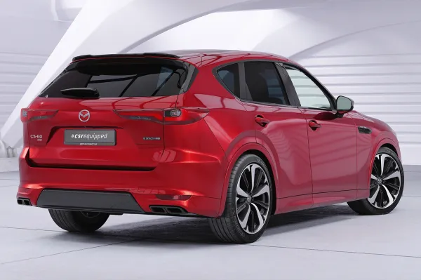 CSR Heckspoiler | Heckflügel mit ABE für Mazda CX-60 HF144-S Strukturiert schwarz matt (keine Lackierung erforderlich)