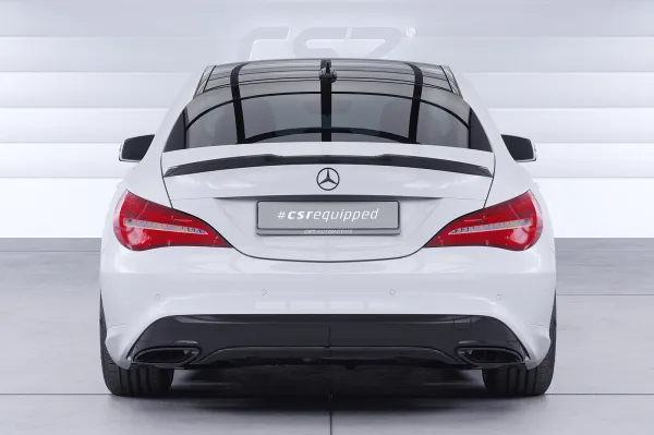 CSR Heckspoiler | Heckflügel mit ABE für Mercedes-Benz CLA (C117) Limousine HF267-S Strukturiert schwarz matt (keine Lackierung erforderlich)