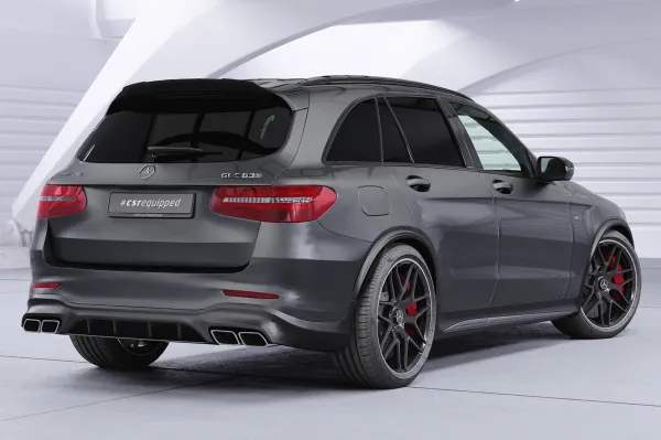 CSR Heckspoiler | Heckflügel mit ABE für Mercedes Benz GLC X253 AMG HF178-M Carbon Look matt strukturiert (keine Lackierung erforderlich)