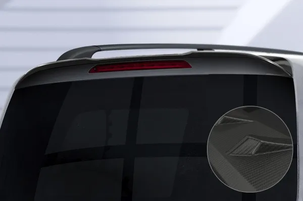 CSR Heckspoiler | Heckflügel mit ABE für Mercedes-Benz V-Klasse (447) HF849-M Carbon Look matt strukturiert (keine Lackierung erforderlich)
