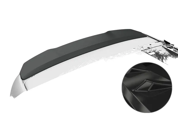 CSR Heckspoiler | Heckflügel mit ABE für MG 5 EV HF082-G Glossy schwarz Hochglanz (keine Lackierung erforderlich)