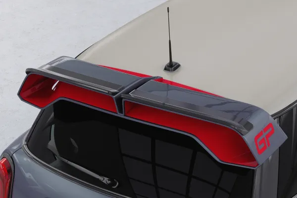 CSR Heckspoiler | Heckflügel mit ABE für Mini F56 JCW GP HF041-S Strukturiert schwarz matt (keine Lackierung erforderlich)
