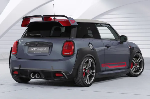 CSR Heckspoiler | Heckflügel mit ABE für Mini F56 JCW GP HF041-S Strukturiert schwarz matt (keine Lackierung erforderlich)