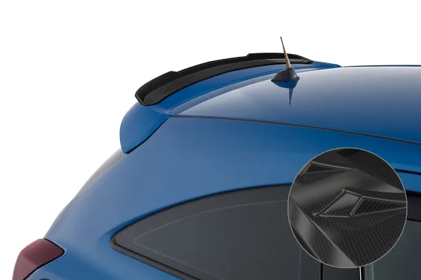 CSR Heckspoiler | Heckflügel mit ABE für Opel Corsa D OPC HF737-C Carbon Look Hochglanz (keine Lackierung erforderlich)