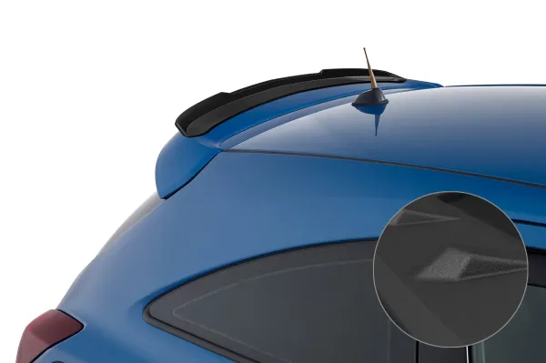 CSR Heckspoiler | Heckflügel mit ABE für Opel Corsa D OPC HF737-S schwarz matt strukturiert (keine Lackierung erforderlich)