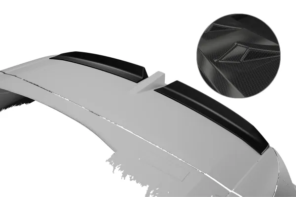 CSR Heckspoiler | Heckflügel mit ABE für Opel Grandland B HF297-C Carbon Look Hochglanz (keine Lackierung erforderlich)