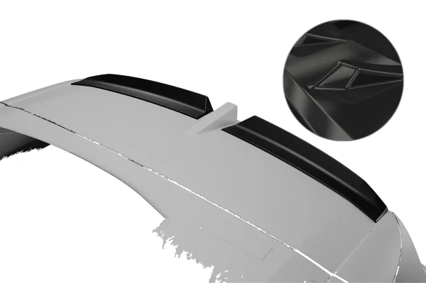 CSR Heckspoiler | Heckflügel mit ABE für Opel Grandland B HF297-G Glossy schwarz Hochglanz (keine Lackierung erforderlich)