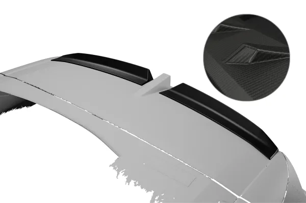 CSR Heckspoiler | Heckflügel mit ABE für Opel Grandland B HF297-M Carbon Look matt strukturiert (keine Lackierung erforderlich)