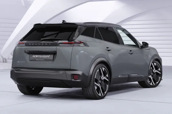 CSR Heckspoiler | Heckflügel mit ABE für Peugeot 2008 II / e-2008 HF186-S schwarz matt strukturiert (keine Lackierung erforderlich)