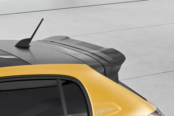 CSR Heckspoiler | Heckflügel mit ABE für Peugeot 208 II HF057-G Glossy schwarz Hochglanz (keine Lackierung erforderlich)