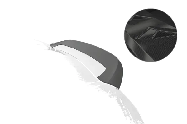 CSR Heckspoiler | Heckflügel mit ABE für Porsche 718 Spyder (Typ 982) HF941-C Carbon Look Hochglanz (keine Lackierung erforderlich)