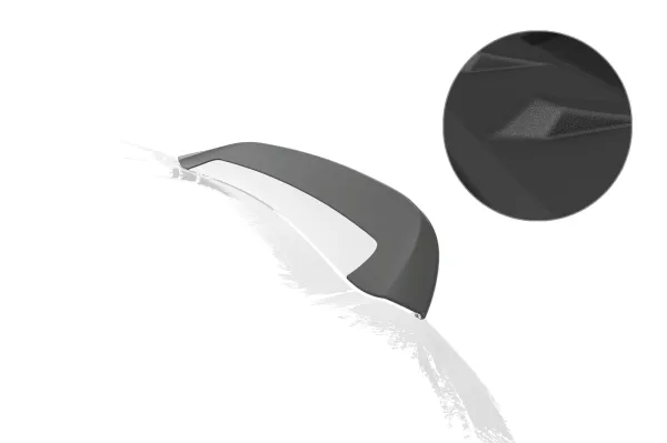 CSR Heckspoiler | Heckflügel mit ABE für Porsche 718 Spyder (Typ 982) HF941-S Strukturiert schwarz matt (keine Lackierung erforderlich)