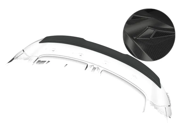 CSR Heckspoiler | Heckflügel mit ABE für Porsche 911/992 Cabrio / Targa HF285-C Carbon Look Hochglanz (keine Lackierung erforderlich)