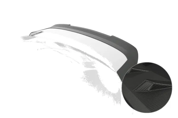 CSR Heckspoiler | Heckflügel mit ABE für Porsche 911/997 Turbo /Turbo S HF931-M Carbon Look matt strukturiert (keine Lackierung erforderlich)