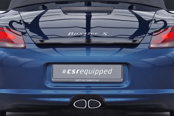 CSR Heckspoiler | Heckflügel mit ABE für Porsche Boxster 987 HF741-G Glossy schwarz Hochglanz (keine Lackierung erforderlich)