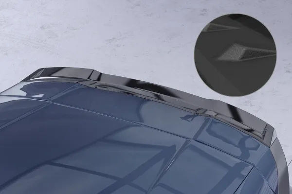 CSR Heckspoiler | Heckflügel mit ABE für Porsche Cayenne (Typ 92A) HF258-S Strukturiert schwarz matt (keine Lackierung erforderlich)