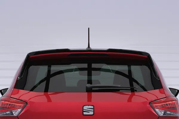 CSR Heckspoiler | Heckflügel mit ABE für Seat Ibiza 5 (6F) HF206-S Strukturiert schwarz matt (keine Lackierung erforderlich)