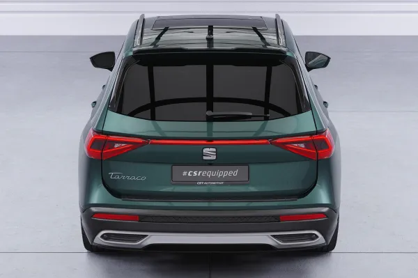 CSR Heckspoiler | Heckflügel mit ABE für Seat Tarraco HF244-G Glossy schwarz Hochglanz (keine Lackierung erforderlich)