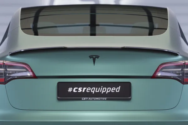 CSR Heckspoiler | Heckflügel mit ABE für Tesla Model 3 HF792-G Glossy schwarz glänzend (keine Lackierung erforderlich)