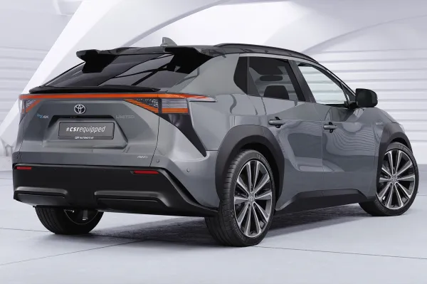 CSR Heckspoiler | Heckflügel mit ABE für Toyota bZ4X / Subaru Solterra HF174-S Strukturiert schwarz matt (keine Lackierung erforderlich)