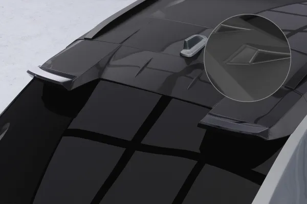 CSR Heckspoiler | Heckflügel mit ABE für Toyota bZ4X / Subaru Solterra HF174-L Lackierung erforderlich (unlackiert)