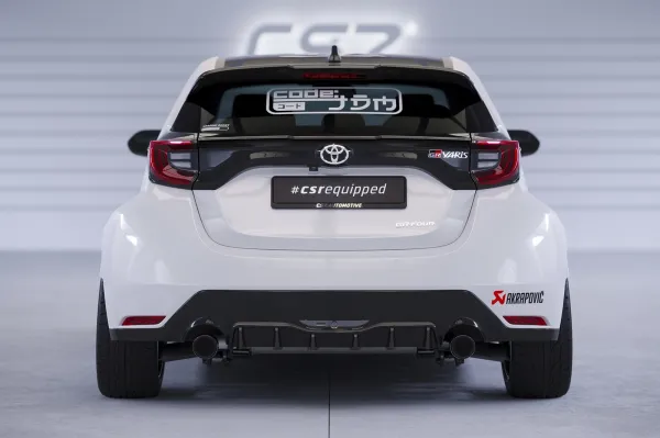 CSR Heckspoiler | Heckflügel mit ABE für Toyota GR Yaris (Typ XP21) HF845-L schwarz matt (Lackierung erforderlich)
