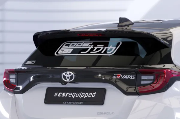 CSR Heckspoiler | Heckflügel mit ABE für Toyota GR Yaris (XP21) HF844-G Glossy schwarz Hochglanz (keine Lackierung erforderlich)