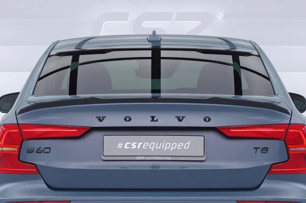 CSR Heckspoiler | Heckflügel mit ABE für Volvo S60 (3. Gen) HF237-S Strukturiert schwarz matt (keine Lackierung erforderlich)